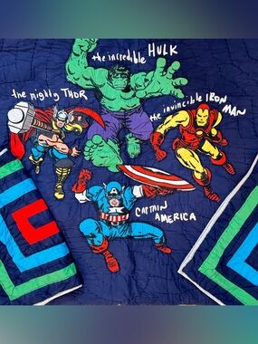 Pottery Barn Marvel Full Bedding Set - 7 piece set